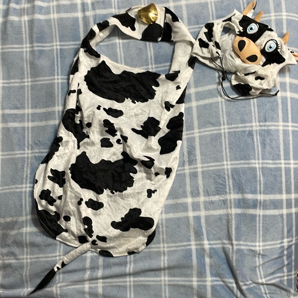 XL dog cow costume